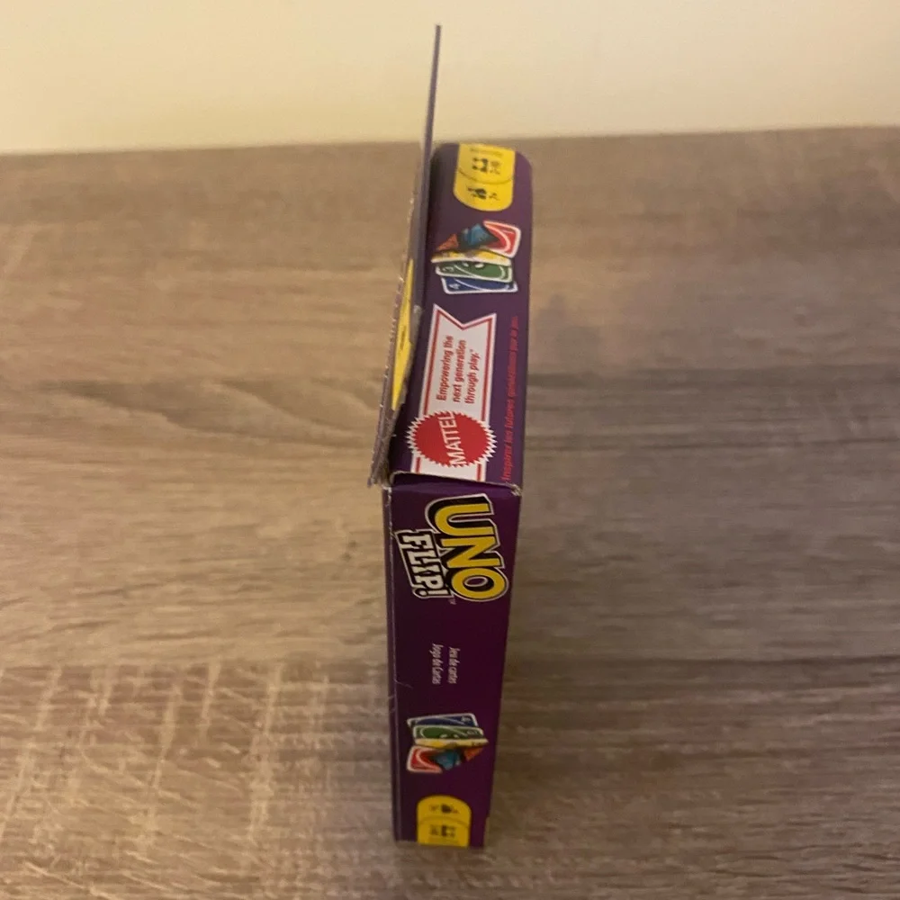 Mattel UNO Flip! Card Game - Purple and Multicolor